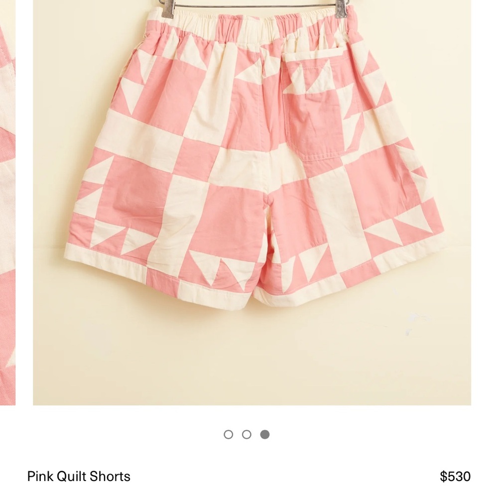 Pink Quilt Shorts